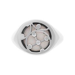 Sterling Silver Carrara Gate Ring