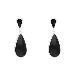 sterling-silver-Whitby-Jet-pear-shaped-drop-Earrings-E129