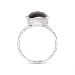 Sterling Silver Blue John Abstract Rectangle Ring D