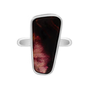 Sterling Silver Blue John Oblong Abstract Ring D