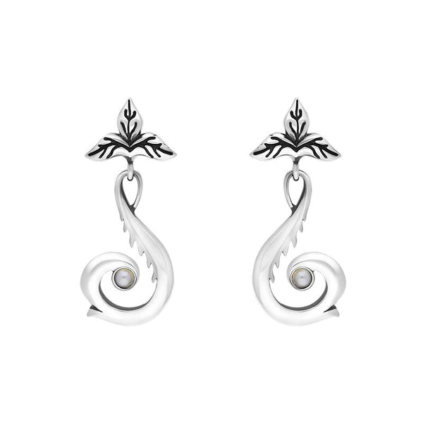 Sterling Silver Freshwater Pearl Drop Earrings, E1594