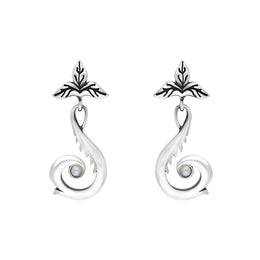 Sterling Silver Freshwater Pearl Drop Earrings, E1594