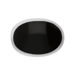 Sterling Silver Whitby Jet Oval Statement Ring, R838_3.