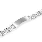 Sterling Silver Marine Link Identity Bracelet D