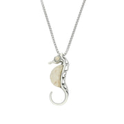 Sterling Silver Coquina Seahorse Necklace P2316