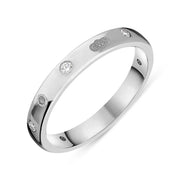 Silver Diamond King's Coronatioin Hallmark 3mm Ring R1193_3 CFH_1
