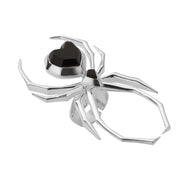 Silver Whitby Jet Large Spider R726