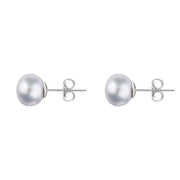 Sterling Silver 5mm Grey Freshwater Pearl Stud Earrings, E2542_2