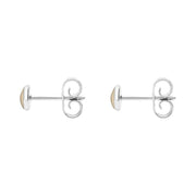 Sterling Silver Coquina 4mm Classic Small Round Stud Earrings, E001