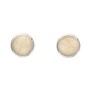 Sterling Silver Coquina 4mm Classic Small Round Stud Earrings, E001