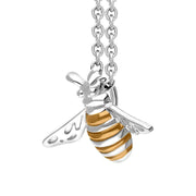 Sterling Silver Rose Gold Plated Small Bee Two Piece Set, S214._3