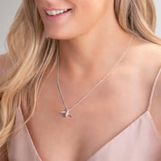 Sterling Silver Rose Gold Plated Small Bee Two Piece Set, S214.