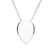 Sterling Silver Bauxite Upside Down Pear Necklace. P1103.
