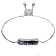 Sterling Silver Blue John Lineaire Petite Bracelet B1072