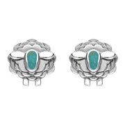 Sterling Silver Turquoise Sheep Stud Earrings E2530