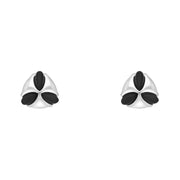 sterling-silver-Whitby-jet-three-stone-triangle-stud-Earrings-E1962