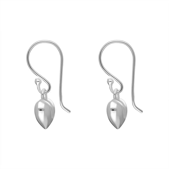 Sterling Silver Heart Drop Earrings, E2361_2