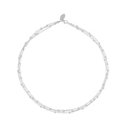 Sterling Silver Triple Bead Chain Necklace, N901