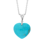 Sterling Silver Turquoise Large Split Bail Necklace, P2271_L