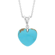 Sterling Silver Turquoise Medium Split Bail Necklace, P2271_M
