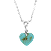 Sterling Silver Turquoise Small Split Bail Necklace, P2271_S