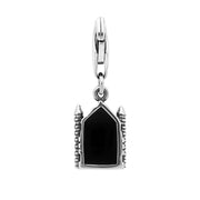 Sterling Silver Whitby Jet Whitby Abbey Charm